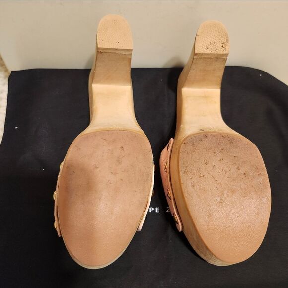 Giuseppe Zanotti Pink Croc-Embossed Leather Open Toe Clogs Sz.9/39 Ret.$595 - Picture 11 of 12